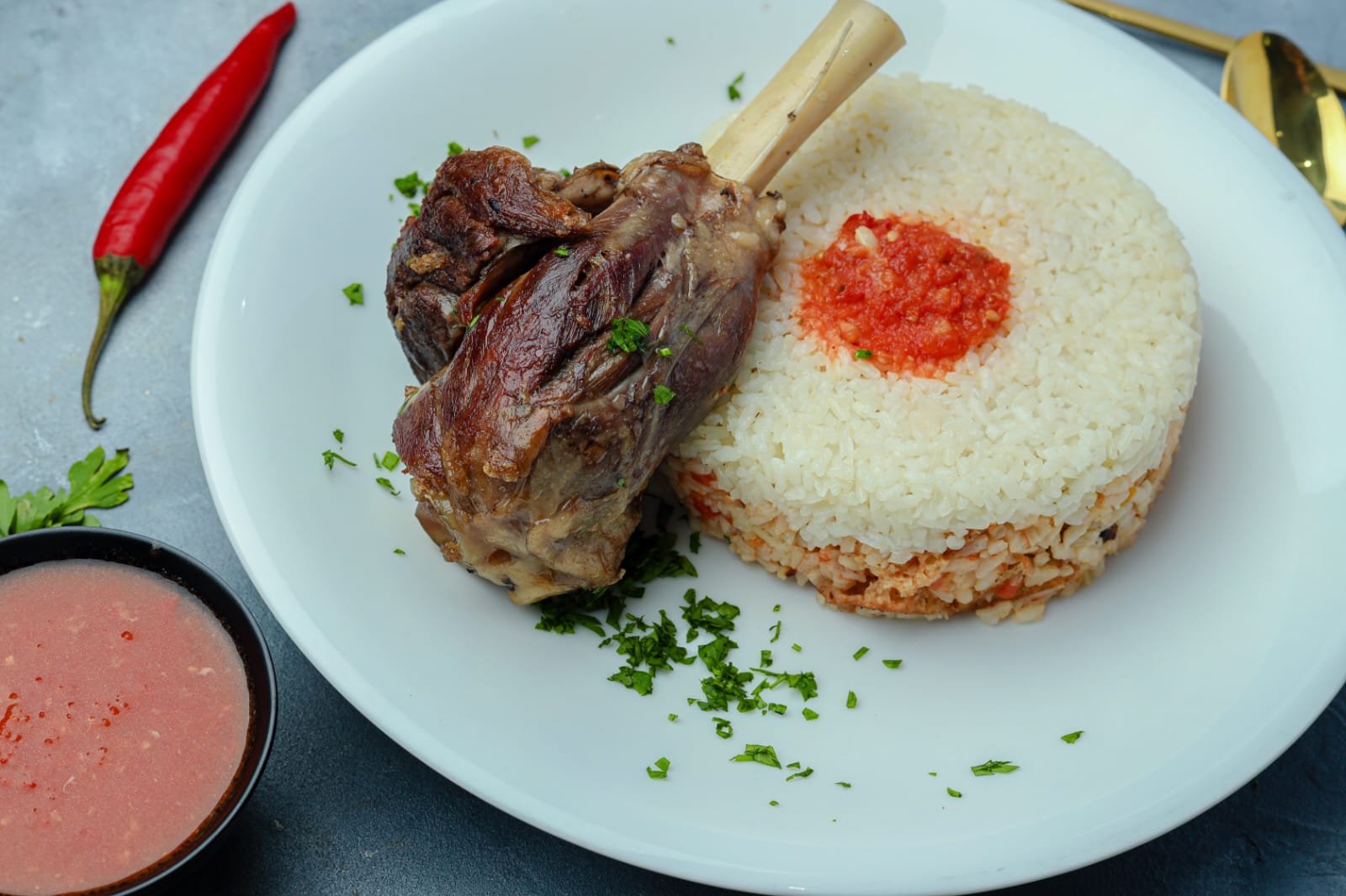 Fattah Lamb Shanksفته مع موزه ضاني